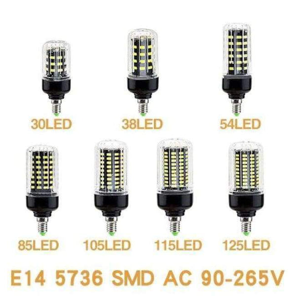 Planet Gates JJD E27 LED Lamp E14 LED Corn Bulb Lampada 24 36 48 56 69 72LEDs Chandelier Candle LED Light SMD5730 220V For Home Decoration