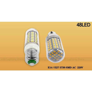 Planet Gates JJD E27 LED Lamp E14 LED Corn Bulb Lampada 24 36 48 56 69 72LEDs Chandelier Candle LED Light SMD5730 220V For Home Decoration