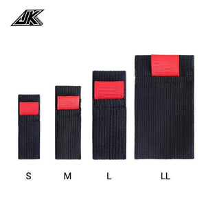 Planet Gates JK 4pcs/pack Black Elastic Fishing Spool Belt Fishing Reel Protection Belt Spinning Wheel Reel Accessories