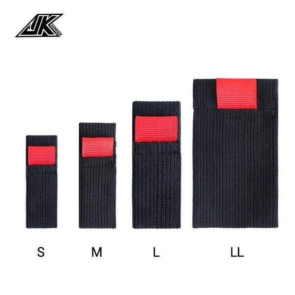 Planet Gates JK 4pcs/pack Black Elastic Fishing Spool Belt Fishing Reel Protection Belt Spinning Wheel Reel Accessories