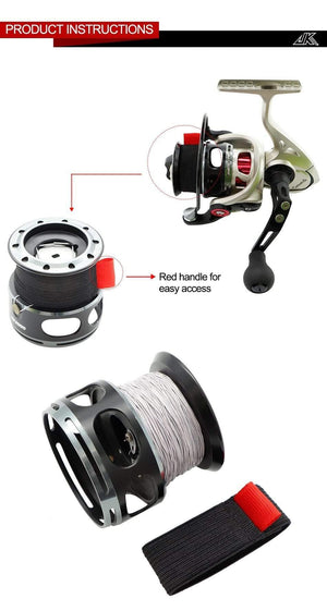 Planet Gates JK 4pcs/pack Black Elastic Fishing Spool Belt Fishing Reel Protection Belt Spinning Wheel Reel Accessories