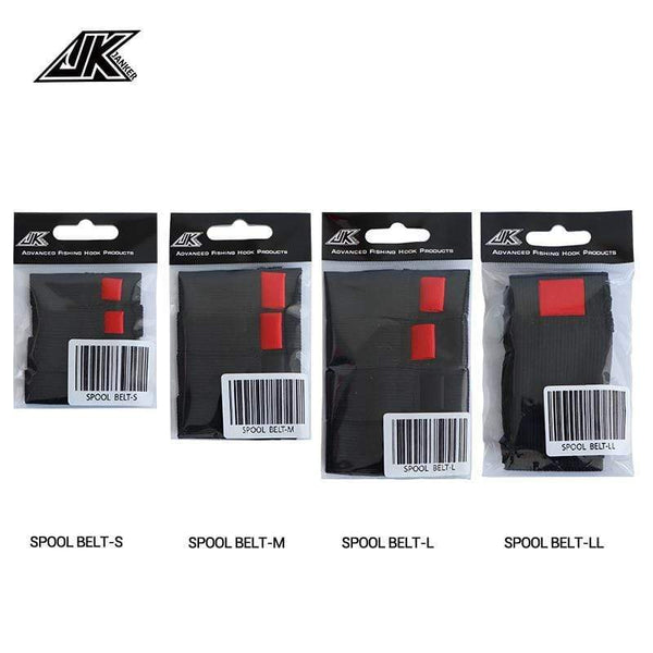 Planet Gates JK 4pcs/pack Black Elastic Fishing Spool Belt Fishing Reel Protection Belt Spinning Wheel Reel Accessories