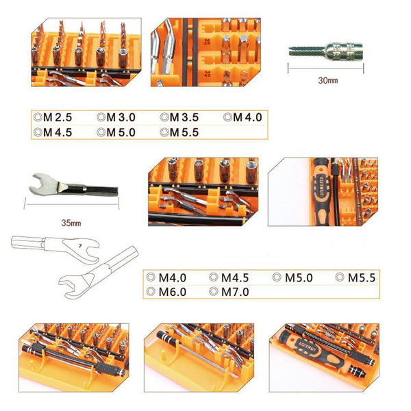 Planet Gates JM-8150 Laptop Screwdriver Set Professional Repair Hand Tools Kit for Mobile Phone Computer Electronic Model DIY Repair