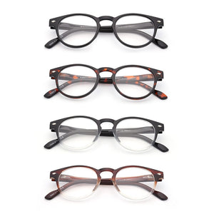 Planet Gates JM Spring Hinge Women Men Reading Glasses Round Magnifier Diopter Presbyopic Glasses