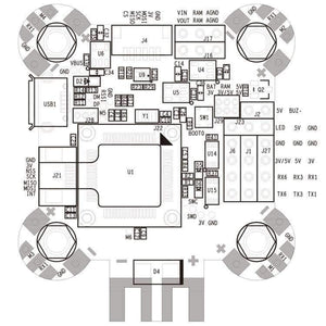 Planet Gates JMT F4 Pro V4 Flight Control Board F4+OSD+PDB for FPV Racing Drone RC Racer