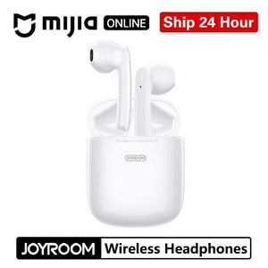 Planet Gates JOYROOM TWS Bluetooth Stereo Noise Earphone Cancelling Wireless Stereo Headset Earbuds With Mic Waterproof HIFI Tone Quality (T04-S)