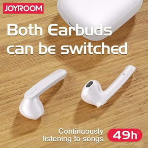 Planet Gates JOYROOM TWS Bluetooth Stereo Noise Earphone Cancelling Wireless Stereo Headset Earbuds With Mic Waterproof HIFI Tone Quality (T04-S)