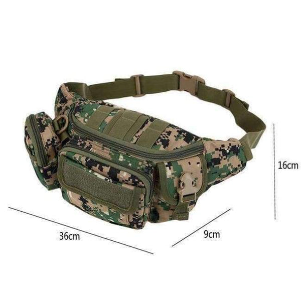 Planet Gates Jungle Digital Color Bag Waterproof Waist Fanny Pack Hiking Fishing Sports Hunting Waist Bags Camping Sport Bag Belt Camping Equipment