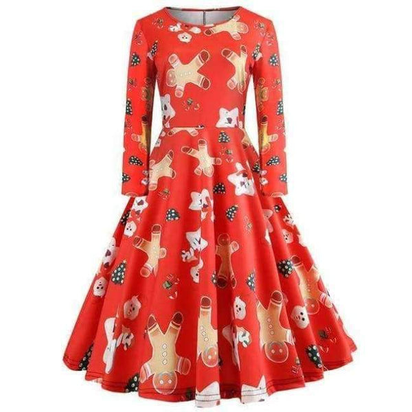 Planet Gates JY12723 / S Christmas Dress Women Casual Dress Casual Slim Bodycon Long Sleeve Plus Size Autumn Winter Elegant Office Party Plaid Dresses