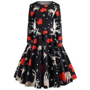 Planet Gates JY12728 / S Christmas Dress Women Casual Dress Casual Slim Bodycon Long Sleeve Plus Size Autumn Winter Elegant Office Party Plaid Dresses