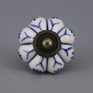 1x Hot selling Pumpkins Knobs Ceramic Kitchen Cupboard Cabinet Wardrobe Baby Children Room Pull Drawer 33mm Porcelain Handle