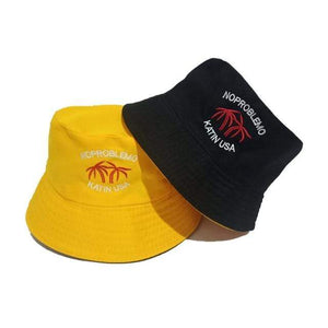 Planet Gates K / Adult(56-58cm) Summer Hats for Women Bob Two-side Unisex Embroidery Bucket Hat Fishing Outdoor Cap Men Sunscreen Hats Fisherman Chapeau Femme