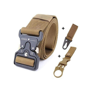 Nylon Tactical Belt Army Belt Men Outdoor Training Belts Black High Quality Easy Unlock Metal Military Buckle Belt