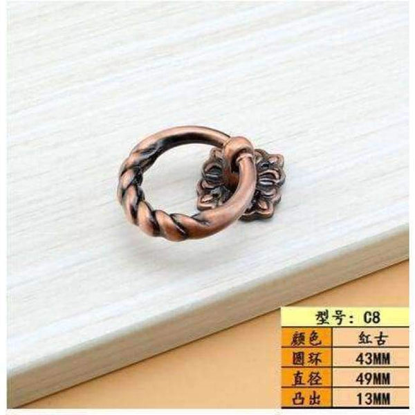 Planet Gates K Continental vintage cabinet knobs and handles Cupboard  wardrobe Door pendants rings drawer pulls Furniture Hardware Accessory