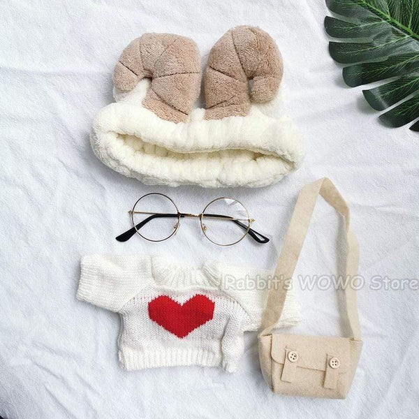 30cm LaLafanfan Cafe Duck Plush Toy Doll Clothes  Cartoon Yellow Duck Stuffed Dolls Doll Accessories Kids Toys Gift For Children