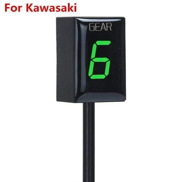 Planet Gates K Green Motorcycle Ecu Direct Mount 1-6 Speed Gear Display Indicator For Honda For Kawasaki ER6N Ninja 650 Ninja 300 Z750 Z900 Z800 Zx6R