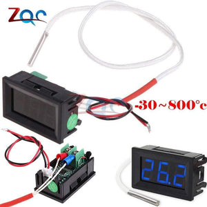 Dual LED Display Digital Thermometer Thermograph Temperature Sensor Meter Detector Tester Monitor for Fridge Aquarium Auto Car