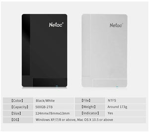 K218 USB 3.0 HDD 1TB 2TB Flash Drive 2.5 inch External Portable Hard Drive LED Drive for Windows Mac system 5400RPM