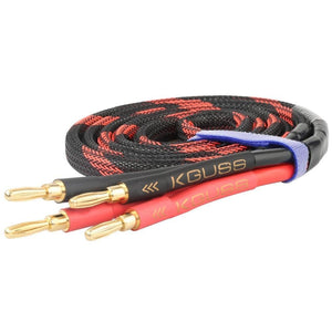 Planet Gates K600 DIY HiFi Speaker Audio Cable Banana Plug Cable Golden Plated Audiophile Oxygen free copper Amplifier Speaker Wire Cab