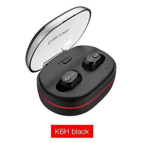 Planet Gates K6H-Black / China Handsfree Air Earpiece Mini Headset HiFi Stereo Bluetooth Earbuds Buds Wireless Earphone Headphone for iOS Android