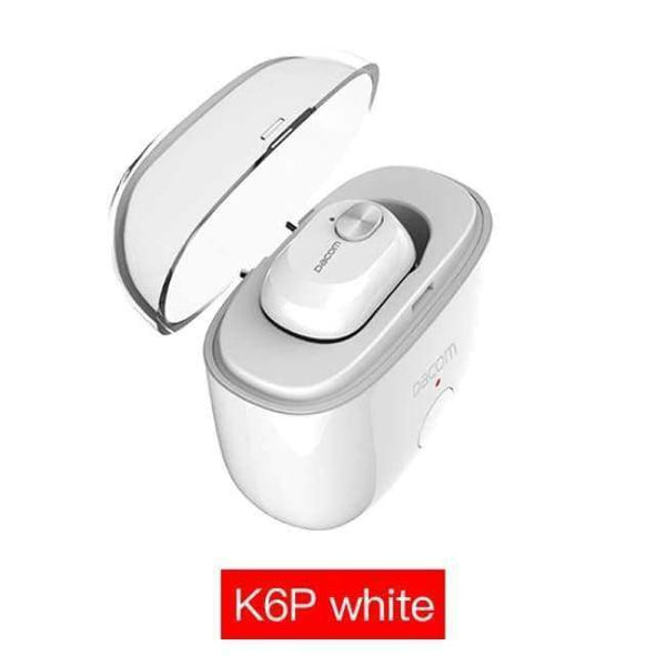 Planet Gates K6P Whie / China Wireless Earbuds Earphones Mini Twins Headset Stereo Bluetooth Earphone Wireless Headphones with 1100mAh Box