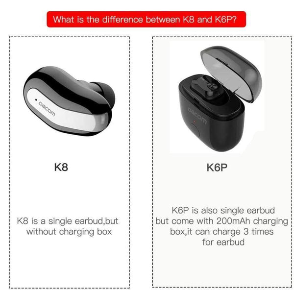 Planet Gates K8-Black-jh Mono cordless earbuds hidden invisible earpiece micro mini wireless headset bluetooth earphone headphone for phone