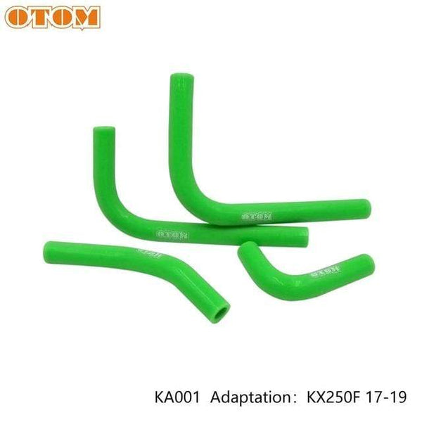 Planet Gates KA001 Motorcycle Silicone Radiator Coolant Hose Kit For KAWASAKI KXF KX250F KX450F 2007 2008 2009 2010 2015 2019 GREEN