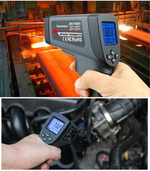 Planet Gates Kaemeasu Digital Infrared Thermometer -50~1600 Measuring Range,Non-Contact, Safety,Cooking,Industrial Electronic Thermometer Gun