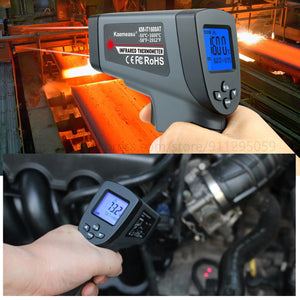 Planet Gates Kaemeasu Digital Infrared Thermometer -50~1600 Measuring Range,Non-Contact, Safety,Cooking,Industrial Electronic Thermometer Gun