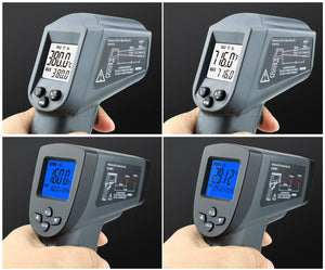 Planet Gates Kaemeasu Digital Infrared Thermometer -50~1600 Measuring Range,Non-Contact, Safety,Cooking,Industrial Electronic Thermometer Gun