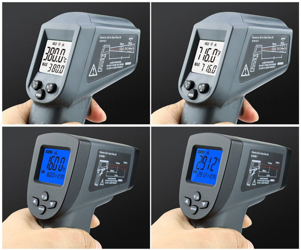 Planet Gates Kaemeasu Digital Infrared Thermometer -50~1600 Measuring Range,Non-Contact, Safety,Cooking,Industrial Electronic Thermometer Gun