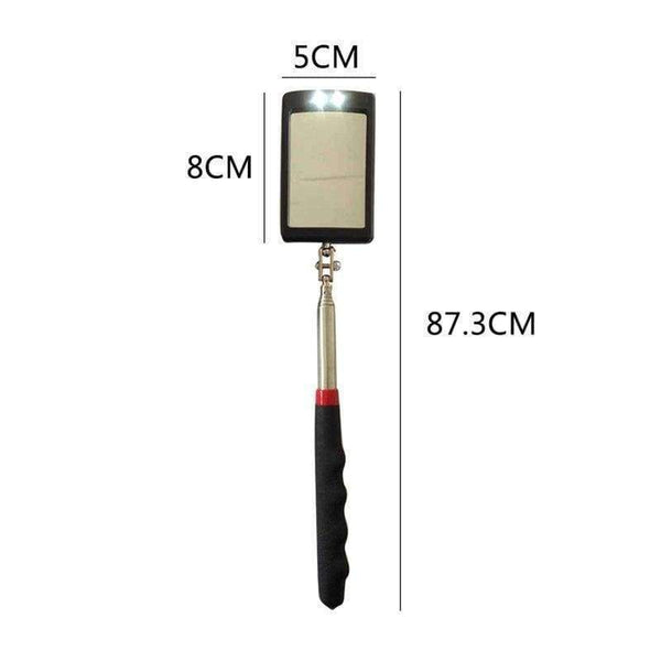 Planet Gates Kaigelin LED Work Light Inspection Mirror Extending Car Chassis Angle View Automotive Telescopic Detection Tool For Car Repair