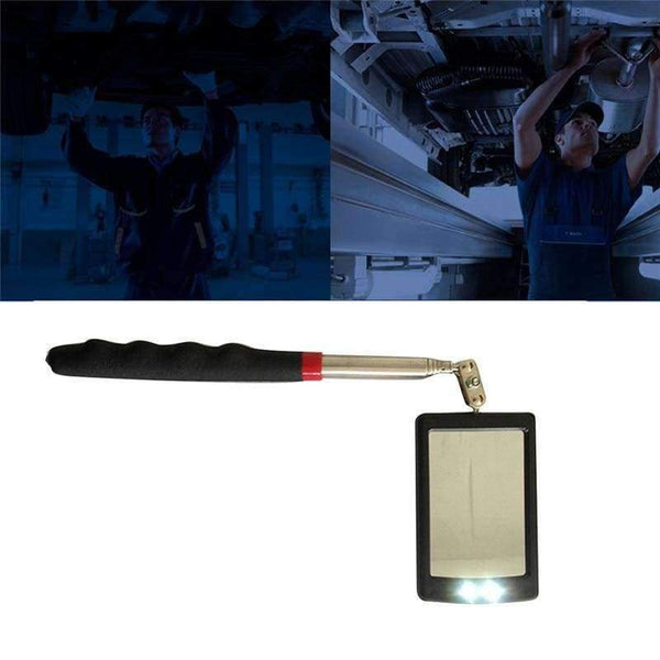 Planet Gates Kaigelin LED Work Light Inspection Mirror Extending Car Chassis Angle View Automotive Telescopic Detection Tool For Car Repair