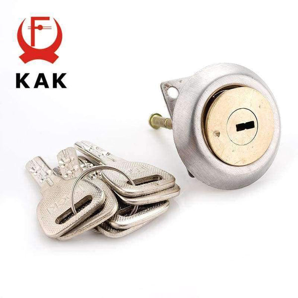 Planet Gates KAK Entrance Door Lock Cylinder Brass Copper Core With 6 Keys For Home Gate Furniture Hardware