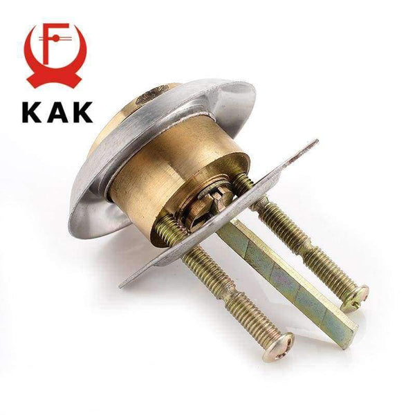 Planet Gates KAK Entrance Door Lock Cylinder Brass Copper Core With 6 Keys For Home Gate Furniture Hardware