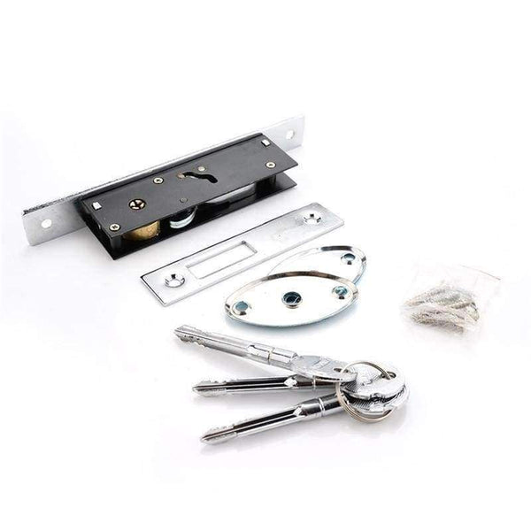 Planet Gates KAK Sliding Door Lock Zinc Alloy Window Locks Anti-Theft Safety Wood Gate Floor Lock With Cross Keys For Furniture Hardware