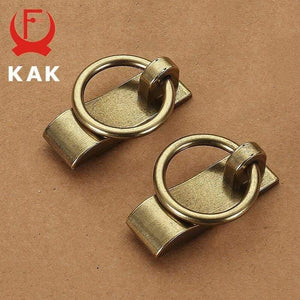 KAK Vintage Antique Bronze Cabinet Handles Chinese Style Furniture Handle Drawer Knobs Wardrobe Door Pulls Furniture Hardware