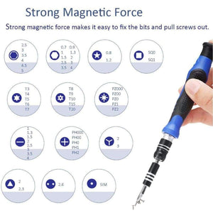 Planet Gates KALAIDUN 60 in 1 Precision Screwdriver set Repair Tool Kit Magnetic Screwdriver hand tools Flexible Shaft for iPhone Tablet PC