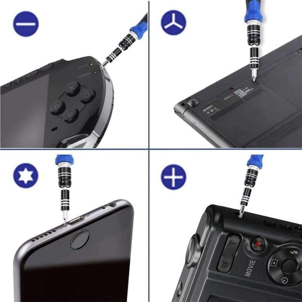 Planet Gates KALAIDUN 60 in 1 Precision Screwdriver set Repair Tool Kit Magnetic Screwdriver hand tools Flexible Shaft for iPhone Tablet PC