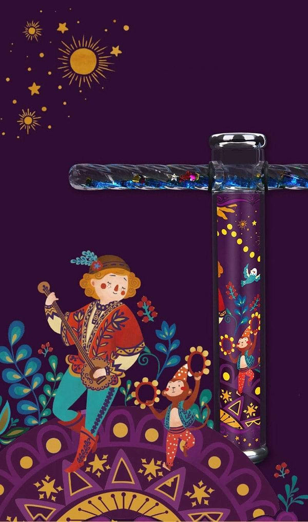 Planet Gates Kaleidoscope Classic Toys Quicksand Glitter Wand Kaleidoscope Baby Toy Funny Light Shadow Science Educational Toys For Children