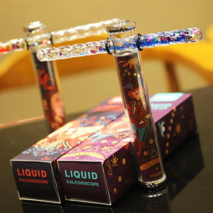 Planet Gates Kaleidoscope Classic Toys Quicksand Glitter Wand Kaleidoscope Baby Toy Funny Light Shadow Science Educational Toys For Children