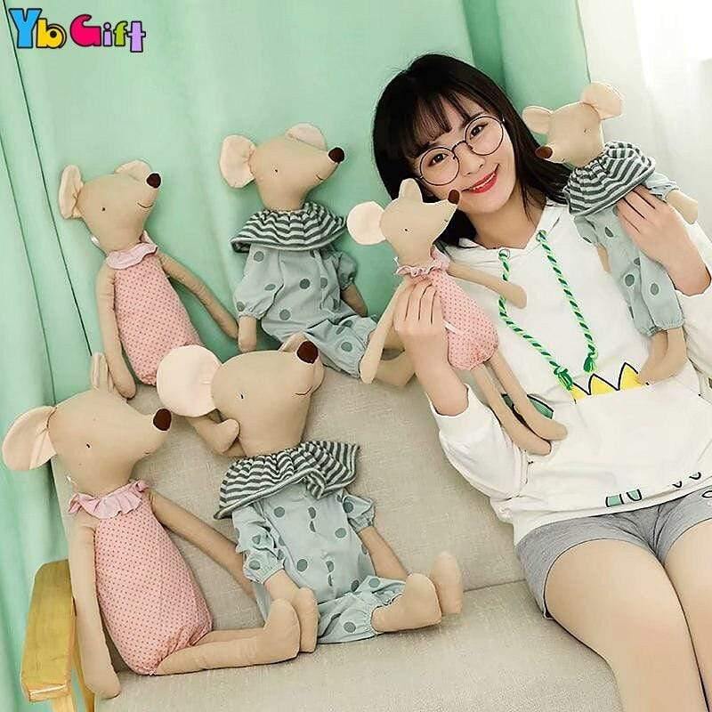 Kawaii Plush Toys Love Mice Mouse Plush Toys For Children Soft Stuffed Baby Doll  Girls Toys Cute Birthday Gift Photography Doll
