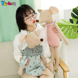 Kawaii Plush Toys Love Mice Mouse Plush Toys For Children Soft Stuffed Baby Doll  Girls Toys Cute Birthday Gift Photography Doll