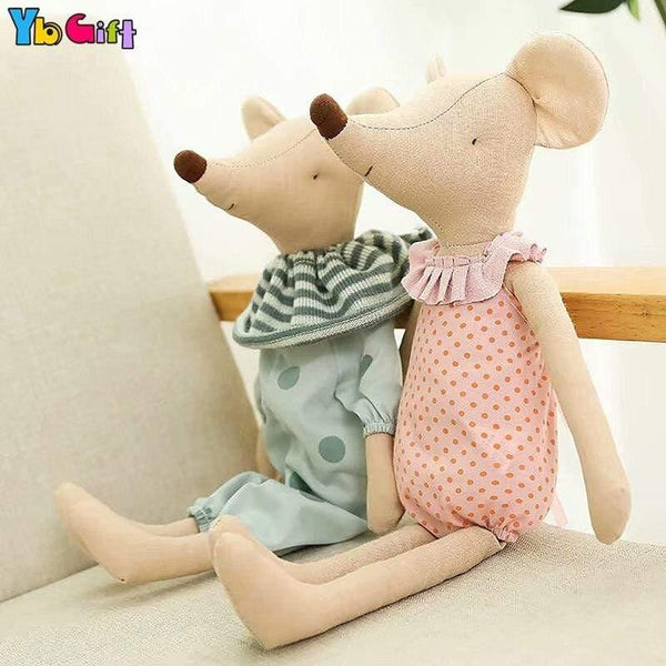 Kawaii Plush Toys Love Mice Mouse Plush Toys For Children Soft Stuffed Baby Doll  Girls Toys Cute Birthday Gift Photography Doll