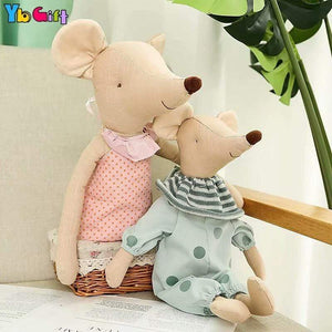 Kawaii Plush Toys Love Mice Mouse Plush Toys For Children Soft Stuffed Baby Doll  Girls Toys Cute Birthday Gift Photography Doll