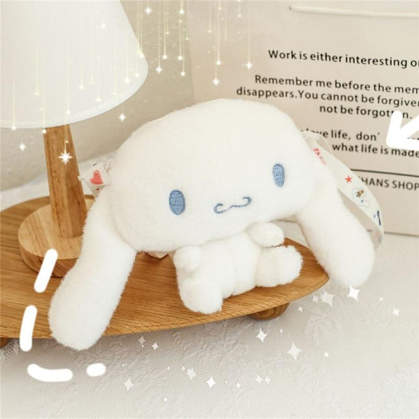 Planet Gates KAWAII Sanriod Anime cartoon Series Cinnamorol soft  plush toy Messenger Bag pocket money Bag Cosmetic bag Baby Boy girl Gift