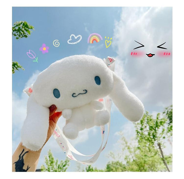 Planet Gates KAWAII Sanriod Anime cartoon Series Cinnamorol soft  plush toy Messenger Bag pocket money Bag Cosmetic bag Baby Boy girl Gift