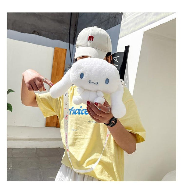 Planet Gates KAWAII Sanriod Anime cartoon Series Cinnamorol soft  plush toy Messenger Bag pocket money Bag Cosmetic bag Baby Boy girl Gift