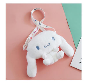 Planet Gates KAWAII Sanriod Anime cartoon Series Cinnamorol soft  plush toy Messenger Bag pocket money Bag Cosmetic bag Baby Boy girl Gift