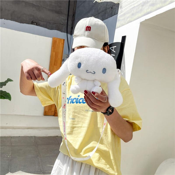 Planet Gates KAWAII Sanriod Anime cartoon Series Cinnamorol soft  plush toy Messenger Bag pocket money Bag Cosmetic bag Baby Boy girl Gift